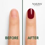 Nailiva™ Burgundy Short Press-On Nails